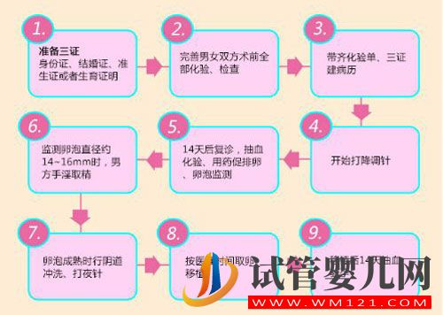 试管婴儿流程步骤说明 试管婴儿流程步骤说明(图1)